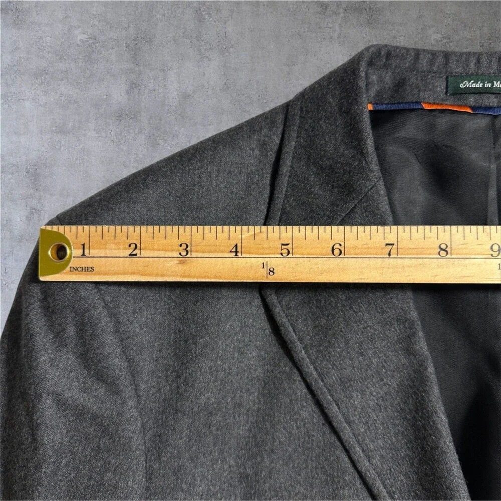 J.CREW Vintage Mens 42R Gray Wool Blazer Sport Coat 3 Button Jacket 1 Vent